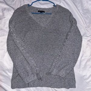 Grey knitted sweater